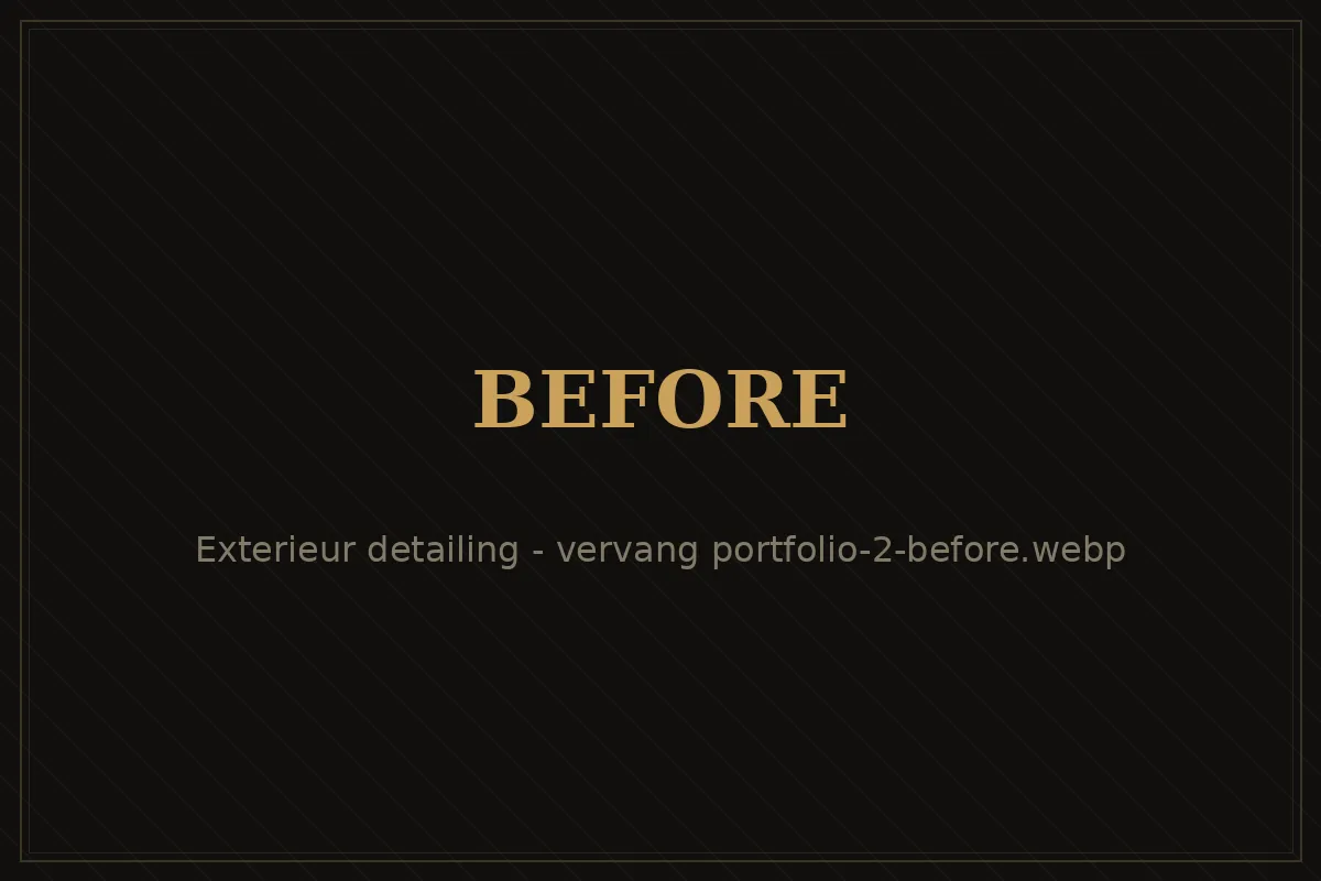 Autolak en velgen voor de exterieur detailing